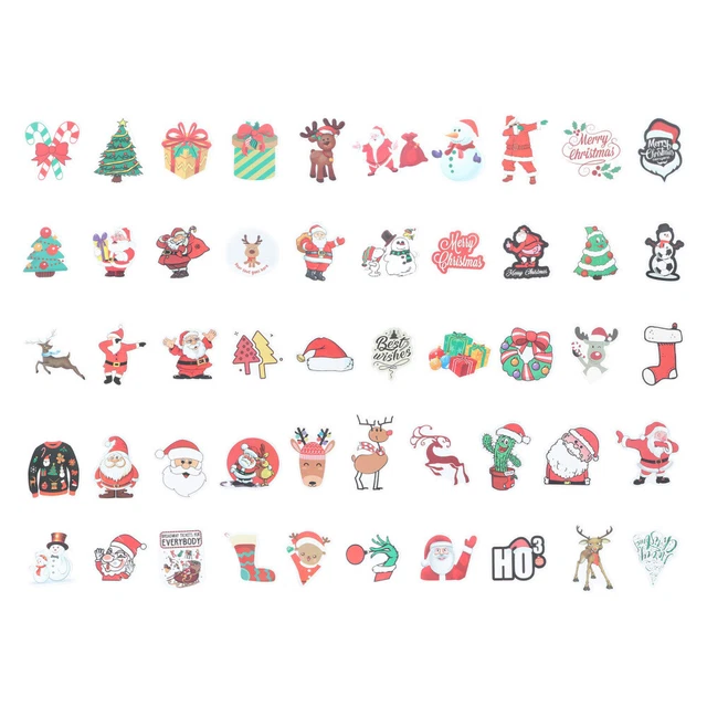 PVC Weihnachtsaufkleber-Set Weihnachtsfenster Haftet Kühlschrankmagnet Etikett