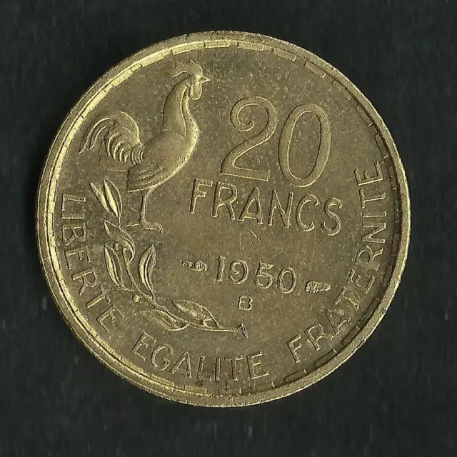 Superbe 20 Francs 1950 B ; 4 Faucilles Georges Guiraud