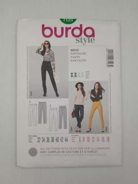 Patron de couture pantalon Burda 6636