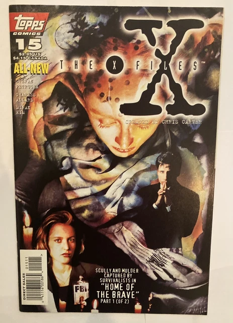 Topps The X-Files Comic Vol. 1 #15 “Home Of The Brave Part 1 Of 2” (1996) VF