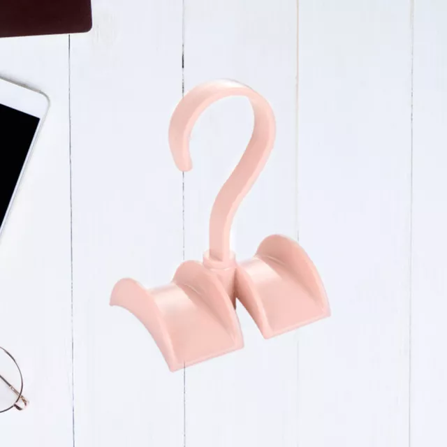 Rotatable Bag Hook Holder Hanger Storage Rack Bag Cap Belt Storage (Pink) New SD