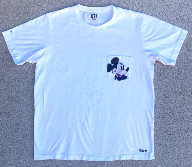 UNIQLO UT DISNEY Chemise Hommes M Mickey Mouse Andy Warhol Brodé