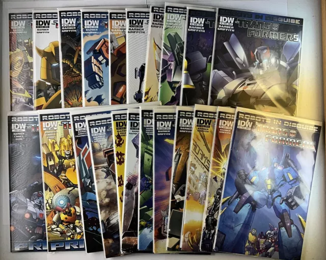 23x IDW Transformers Robots In Disguise - Comic Lot Prime, Megaton, Covers A & B