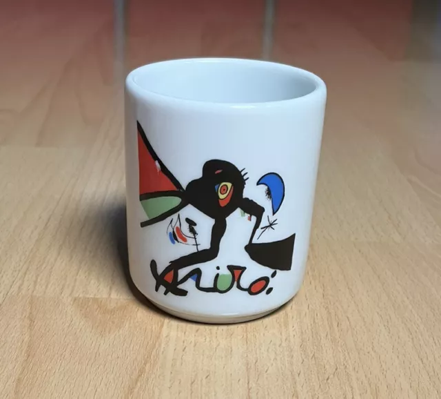 Joan Miró Vintage Tasse - 80er Jahre Becher ohne Henkel Kunst Art Mug 80s 2