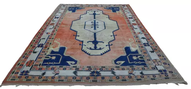 Large Turkish CARPET RUG HAND MADE Oriental Kars Kazak 10ft 7" x 7ft