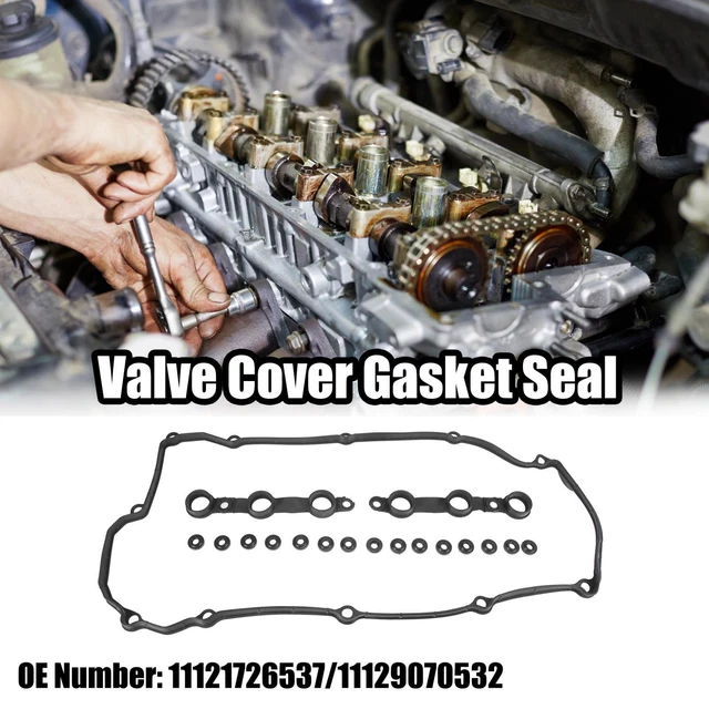 1 Set Black Valve Cover Gasket Seal 11121726537 for BMW E36 E38 E39 320i 520i