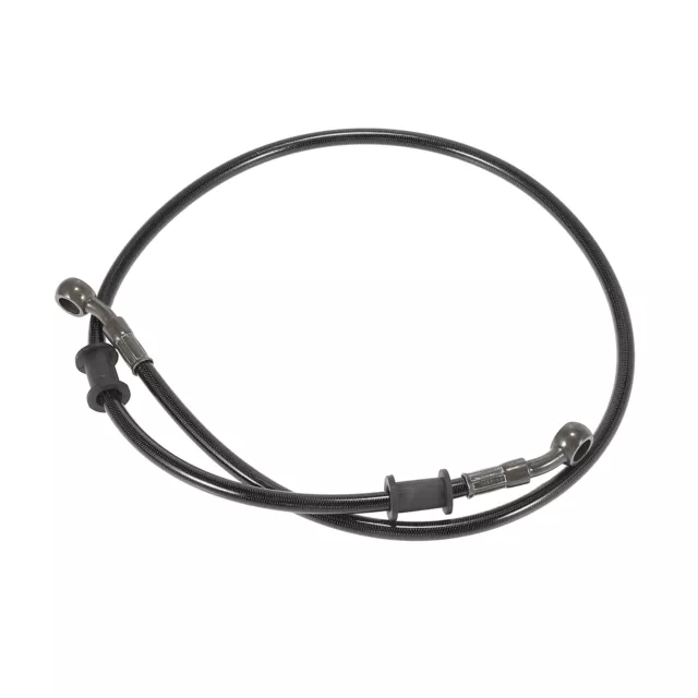 90cm 35.43" Moto Tressé Frein Embrayage Huile Durites Ligne Noir