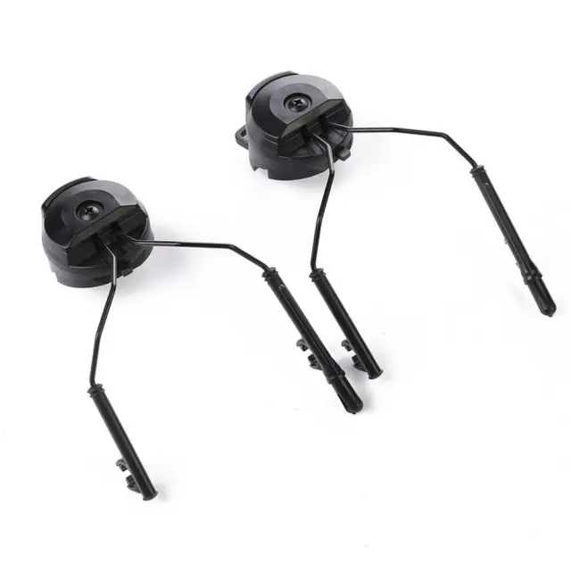 fr 2pcs Headsets Rail Adapter for Fast ACH Helmets Suspension Bracket (Black)