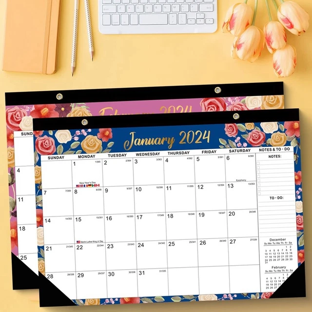 PIANIFICATORE DA MURO 20242025 17X12 Pollici Calendario da Tavolo