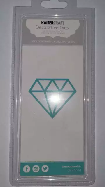 Kaisercraft Decorative Die Diamond Approx 5.5cm x 6.5cm