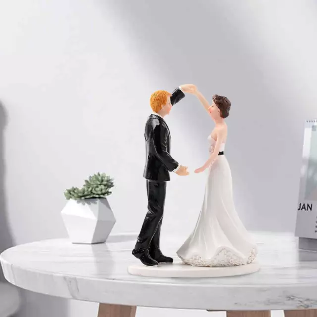 Décorations de gâteau de mariage mariée marié Couple Figurines pour les