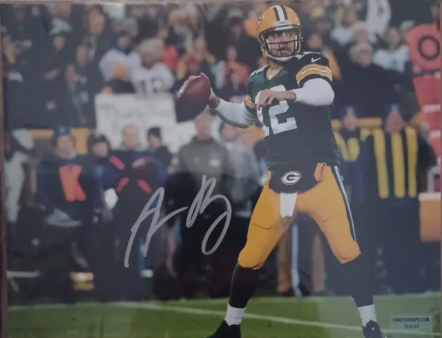 Aaron Rodgers autographed signed  Ny Jets Green Bay Packers 8x10 photo GAA COA