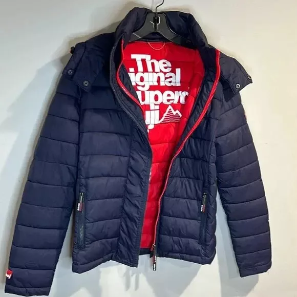 NEW SUPERDRY FUJI Jacket Triple Zip Through Wine Red M50021Yp Men Size Small S 74.99 PicClick