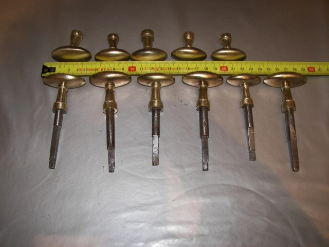 POIGNÉE DE PORTE ancienne en laiton,poignée olive ancienne, vintage EUR