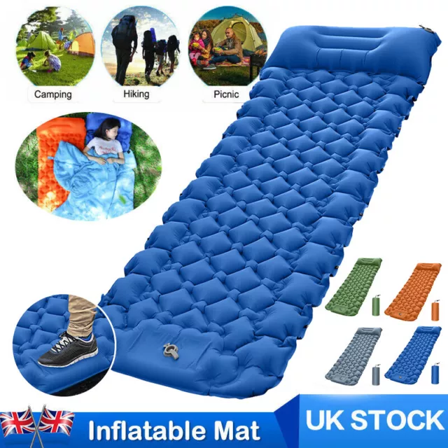 Self Inflating Camping Mat Inflatable Sleeping Mat Air Mattress Pad Roll Air Bed