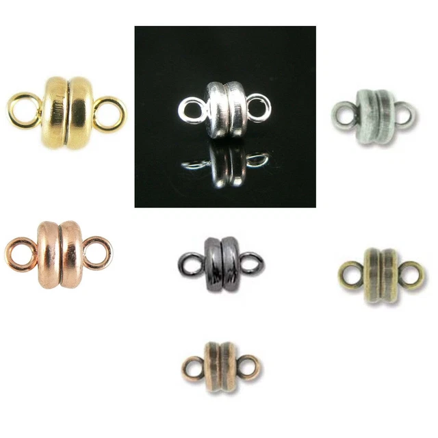7mm x 6mm SUPER STRONG magnetic clasps, several finishes to choose from! 72 pcs