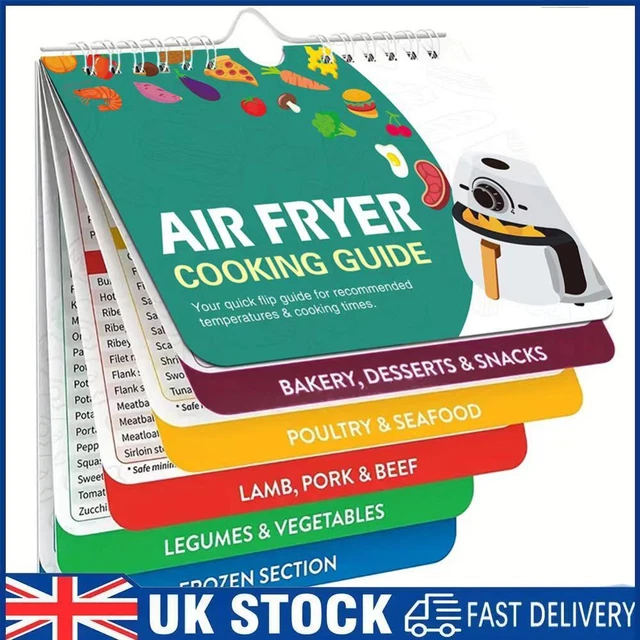 AIR FRYER/ELECTRIC PRESSURE Cooking Times Chart Cheat Sheet £5