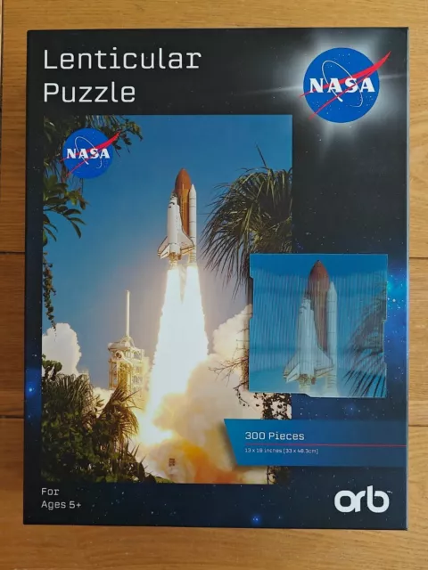 NASA - 300 piece - Lenticular Puzzle - Magnum Brands.COMPLETE.