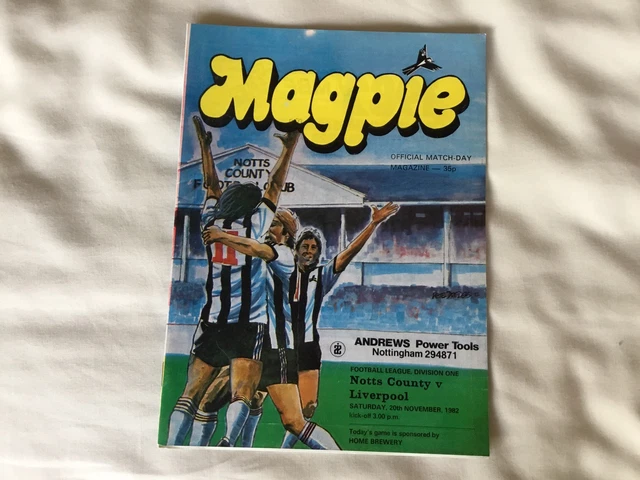 Football Program Notts County V Lierpool