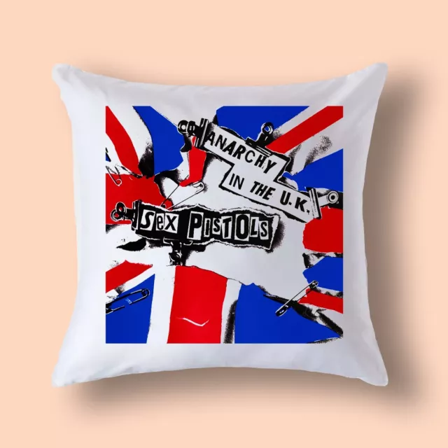 Sex Pistols - Jamie Reid - Anarchy In The UK - 400x400mm cushion cover