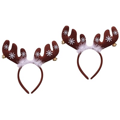 Antler 1pc Antler Copricapo Di natale Copricapo Natale Fasce Corna di cervo 