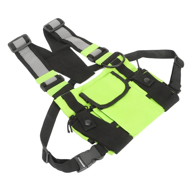 Radio Chest Harness Bag Adjustable Radio Harness Chest Pocket Pack Vest NEW