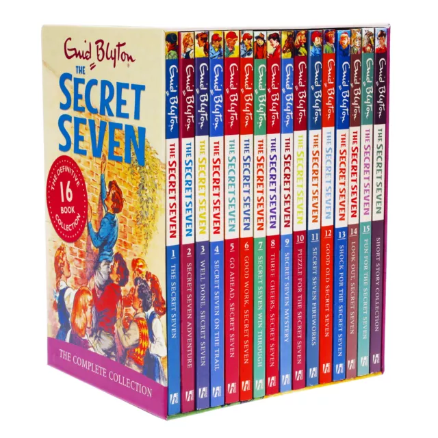 The Secret Seven Complete Collection 16 Books by Enid Blyton - Ages 6-9 - PB