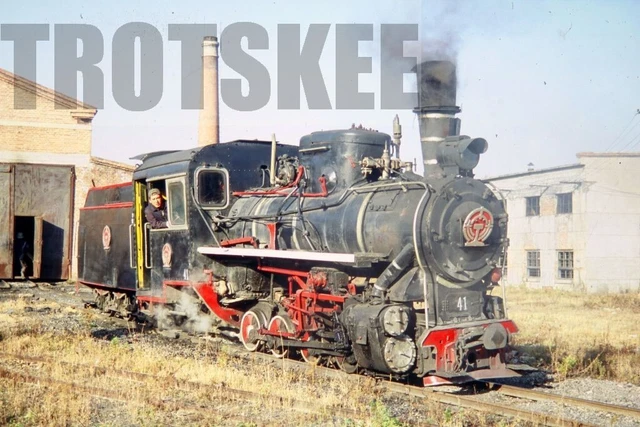 35mm Slide CR China Chinese Railways Steam Loco 41 0-8-0 2005 Huanan Orig