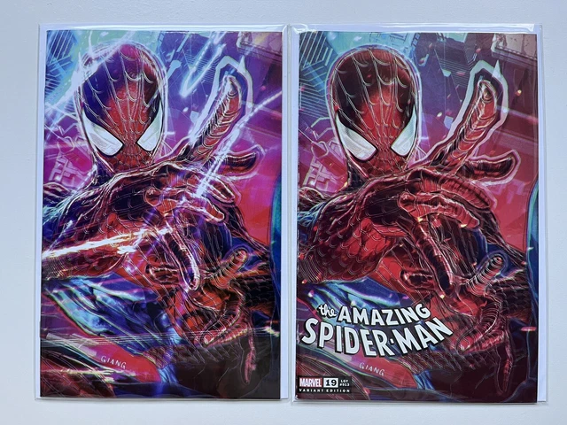 The Amazing Spider-Man #19 John Giang Trade & Virgin Variant Cover Set Marvel