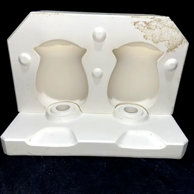Vajilla festoneada con molde deslizante de cerámica Duncan DM-1640 agitadores de sal y pimienta