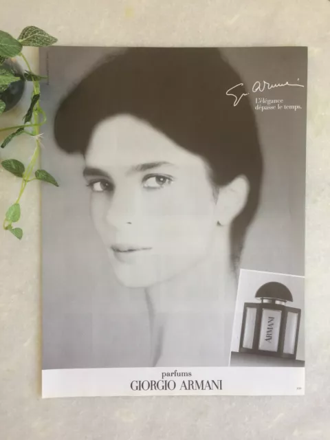 Publicité Giorgio ARMANI parfums 1988 advertising vintage pub ad perfume