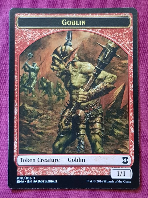 Magic The Gathering ETERNAL MASTERS GOBLIN TOKEN card MTG
