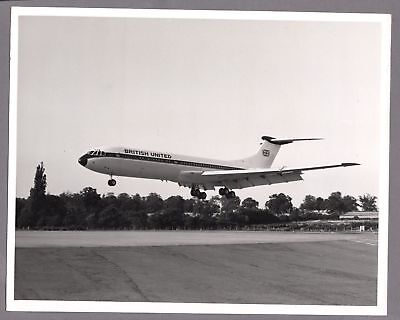 British United Airways Vickers Vc10 Large Vintage Original Photo Bua 1964