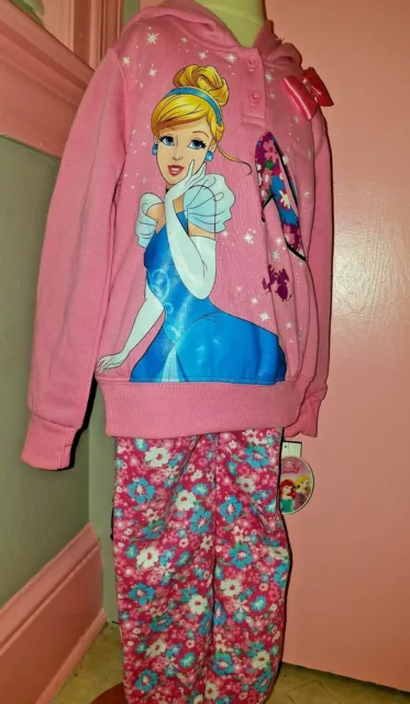 TODDLER GIRLS SIZE 4, Disney Cinderella  2 PIECE SET COZY WARM SOFT $44.00 DEAL!