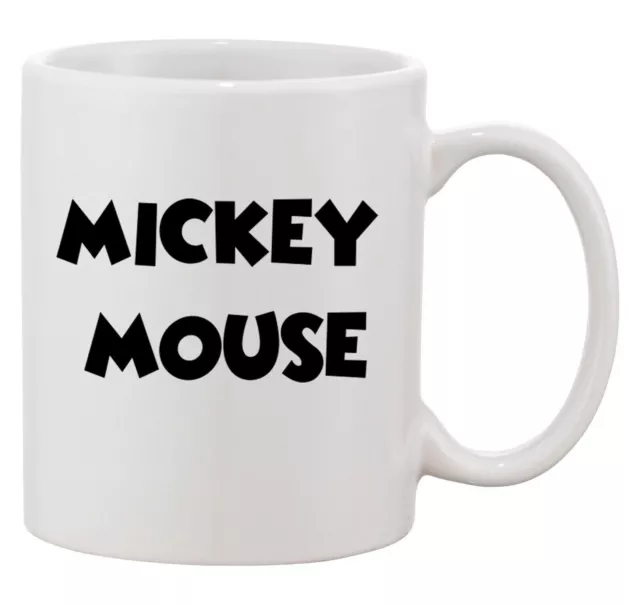 Blondie & Brownie Büro Kaffee Tasse Becher Mickey Mouse Schrift Mini Minnie Weiß