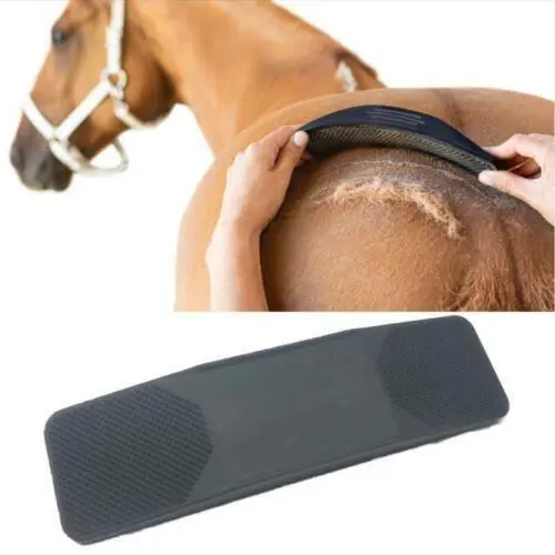 Horse Grooming Massage Brush Strip Hair Groomer Horse Hairs Combs Cleaning Brush
