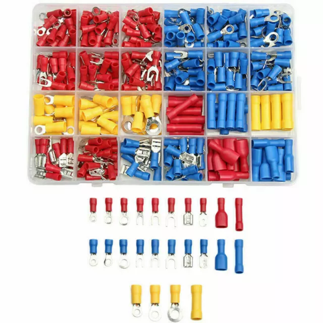373 Cosse Electrique plates Connecteurs Isolées à Sertir Assortiment sertissa FR