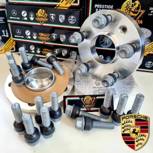 Kit 4 Distanziali Da 16+20Mm Con Bulloni Oem Per Porsche Boxster 981 / 986 / 987