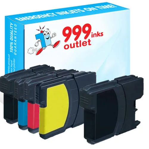 Compatible High Yield Printer Inks Replace Brother LC1100HY Multipack - 5 Pack