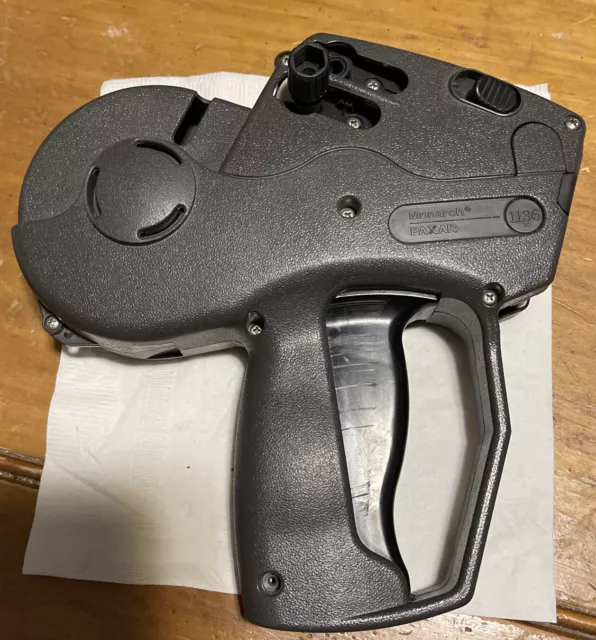 Monarch Paxar 1136  2-Line Price Label Gun - Missing 1 Number Adjustment