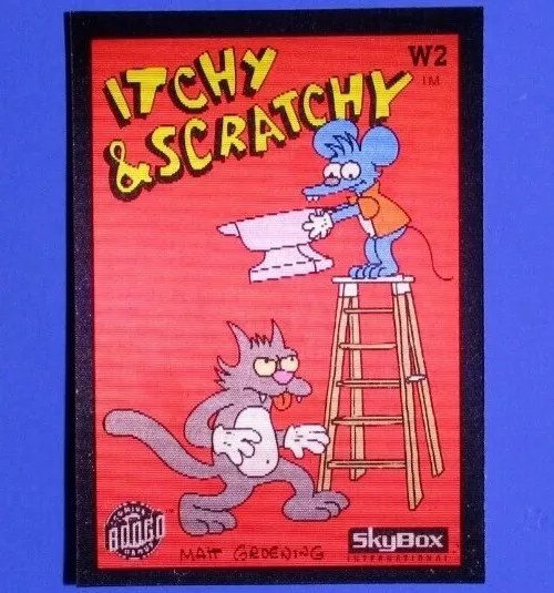 The Simpsons Series 1 Wiggle Card W2 Skybox 1993