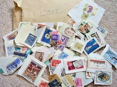 Large Collection of stamps,ITALY,Various, on / off paper