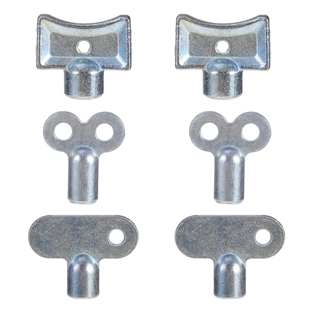 6 Pcs Clé De Plomberie Purge Soupape D'échappement Outil Métal