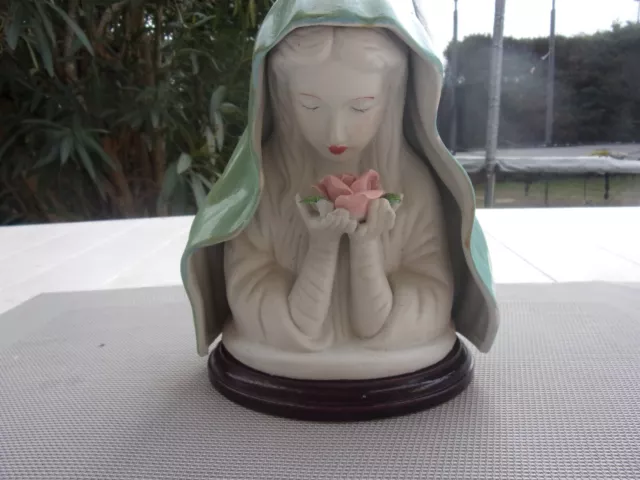 Vierge Religion Statue Ancien Belle Pieces