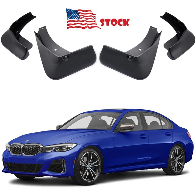1Set Car Mud Flaps Splash Guard Mudguard Fender for 2019-2021 BMW 3-Series Sedan
