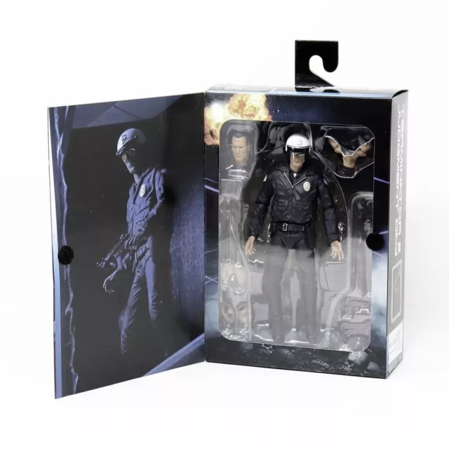 Terminator Actionfigur Ultimate T-1000 Motorcycle Cop 7" 18cm Action Figur NECA 2