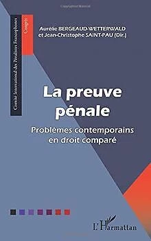 Preuve pénale problemes contemporains en droit compare | Livre | état bon