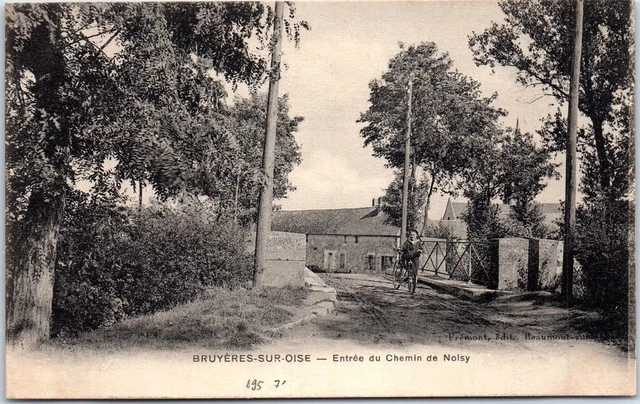 95 BRUYERES SUR OISE - entree du chemin de noisy