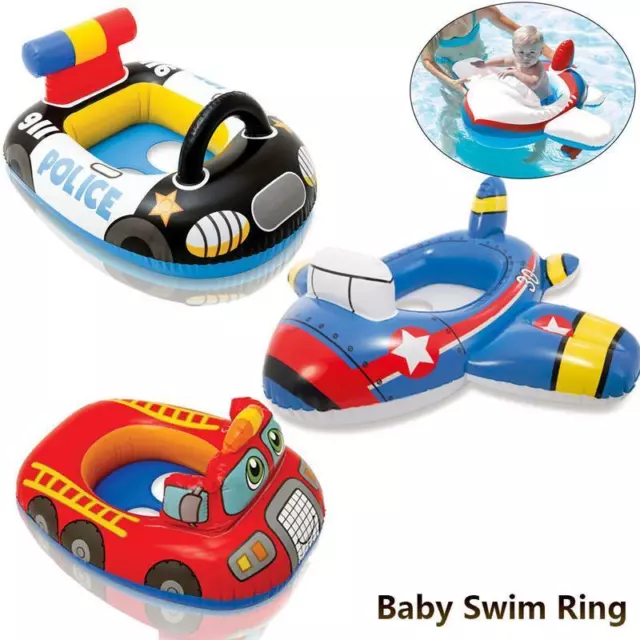 Inflatable Car Baby Swimming Ring Toddler Pool Float Seat Boat Kids Toy Water AU