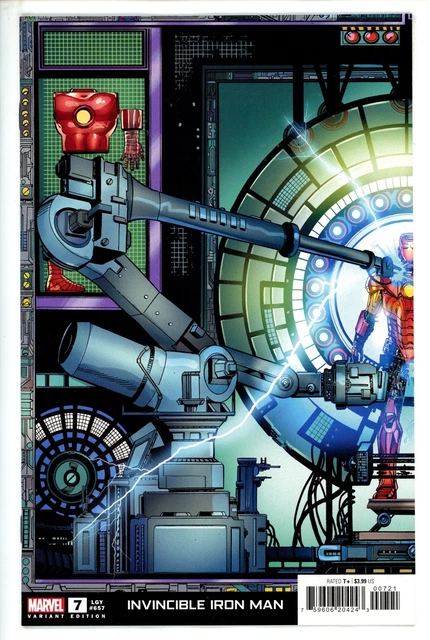 Invincible Iron Man #7 Marvel (2023) Bob Layton Variant Connecting